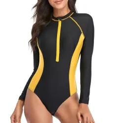 One piece swimsuit - long sleeve - with zipperSwimming