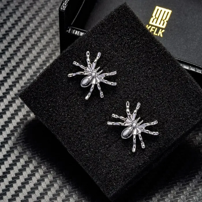 Spider shaped trendy cufflinksCufflinks