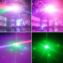 4 IN 1 - stage laser - light projector - moving head - DMX - RGB - LEDStage & events lighting