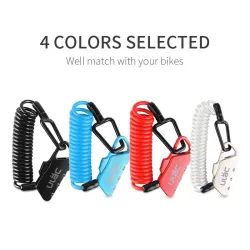Mini bicycle lock - anti-theft - extendable rope - 3-digit combination - 1200mmBicycle
