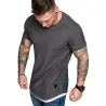 Short sleeve t-shirt - trendy wrinkled design - slim fitT-shirts