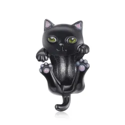 Little kitten - pendant / charm for bracelet - 925 sterling silverBracelets