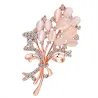 Vintage opal flower - crystal broochBrooches