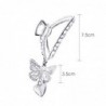 Vintage butterfly shaped hair clip - with chain