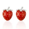 Red strawberries - metal cufflinksCufflinks