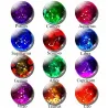 12 zodiac signs - glass round keychainKeyrings