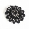 Hair bun cover - handmade - crochet design - with pearlsHair clips