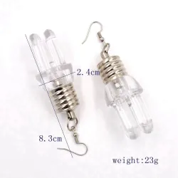 Bulb shaped earrings - with LED lightEarrings