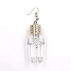 Bulb shaped earrings - with LED lightEarrings