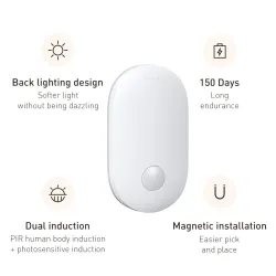 Baseus - magnetic night lamp / wall light - dual induction - LEDWall lights