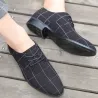 Classic pointed toe shoe shoes - laced-up - black latticeShoes