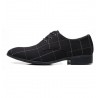 Classic pointed toe shoe shoes - laced-up - black lattice