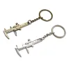 Mini vernier caliper ruler metal keychainKeyrings