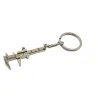 Mini vernier caliper ruler metal keychainKeyrings