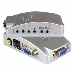PC signal converter box - adapter - VGA to TV AV RCA - NTSC PAL