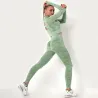 Camouflage fitness set - seamless - long sleeve shirt / leggingsFitness