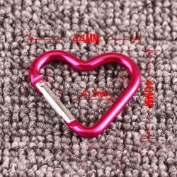 Keychain with lock buckle - quick hanging - heart shapeKeyrings