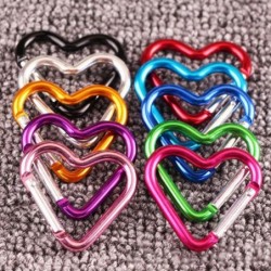 Keychain with lock buckle - quick hanging - heart shapeKeyrings
