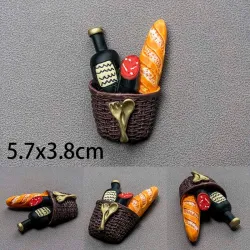 3D bionic food - basket - fridge magnetsFridge magnets