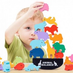 Wooden balance blocks - marine life / wild life / dinosaurs life - educational toyWooden