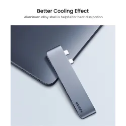 UGREEN - USB C HUB dual type-C to multi USB 3.0 4K HDMI - adapter Thunderbolt 3 - for MacBook Pro AirHubs