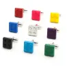 Classic cufflinks - multicolor bricks designCufflinks