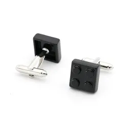 Classic cufflinks - multicolor bricks designCufflinks