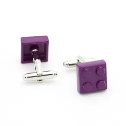 Classic cufflinks - multicolor bricks designCufflinks