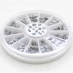 Transparent crystal nail art stickers - with caseNails