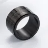 Titanium ring with arabic numerals & time rotating - calendarRings