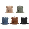Trendy small backpack - with bear ears - lamb fleeceBackpacks