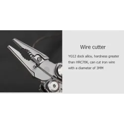 Camping multi tool - pliers / cable wire cutter / folding knife - HRC78KKnives & Multitools