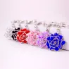 Luxurious crystal rose - keychainKeyrings