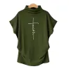 Short sleeve t-shirt - classic top - Faith Cross printedBlouses & shirts