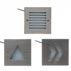 Wall / stairs / outdoor lamp - stainless steel - IP65 waterproof - LED light - 3W