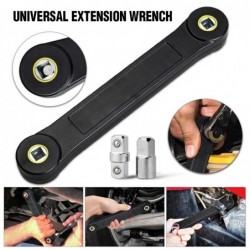 Universal extension wrench - with 2 adapters - 3/8"Wrenches
