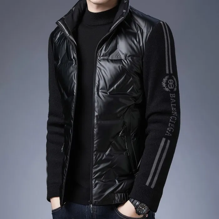 Fashionable short jacket - shiny down winter windbreakerJackets