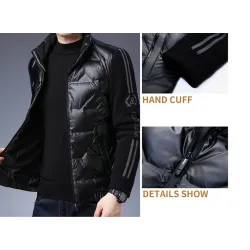 Fashionable short jacket - shiny down winter windbreakerJackets