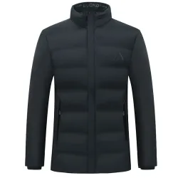 Warm winter jacket - quilted thick windbreakerJackets