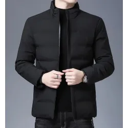 Warm winter jacket - quilted thick windbreakerJackets