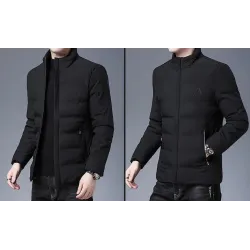 Warm winter jacket - quilted thick windbreakerJackets