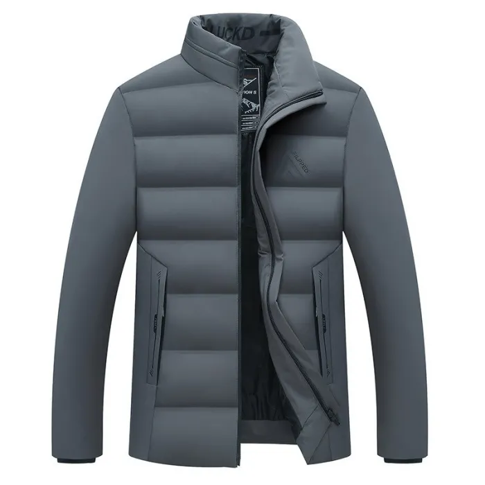 Warm winter jacket - quilted thick windbreakerJackets