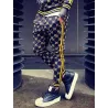 Fashionable sports tracksuit - sweatshirt with a zipper / long pants - slim fit - 3D printingPants