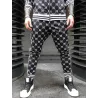 Fashionable sports tracksuit - sweatshirt with a zipper / long pants - slim fit - 3D printingPants