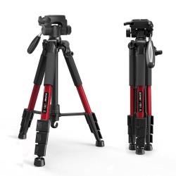 Z666 - professional aluminum camera tripod - portable - with Pan head - for Canon DSLR cameraTripod