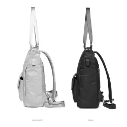 Stylish handbag - laptop backpack - with USB charging port - waterproofHandbags