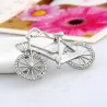 Crystal bicycle shaped broochBrooches