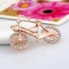 Crystal bicycle shaped broochBrooches