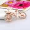 Crystal bicycle shaped broochBrooches