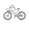 Crystal bicycle shaped broochBrooches